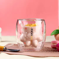 Gobelet en verre borosilicate transparent à double paroi, pré-percé, résistant à la chaleur, pour sublimation, style campagnard avec fleurs séchées, vente en gros