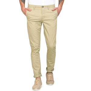 Pantalon Chino Formel Personnalisé et Marqueur avec Fermeture Éclair Droite, Populaire, en Toile de Coton Foncé de Haute Qualité 100% Coton - Product Image 1