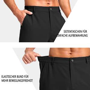 Pantalones cortos Cargo para hombre Summer Beach Impermeable Stretch Quick-Dry Outdoor Shorts con múltiples bolsillos Pantalones cortos para hombre - Product Image 3