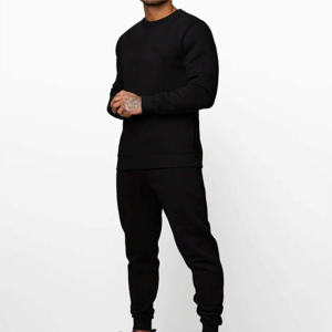 Conjunto de Sudadera con Capucha y Pantalones Deportivos Unisex de Invierno, 100% Algodón, Personalizado, con Cintura Elástica y Cuello Redondo - Product Image 1