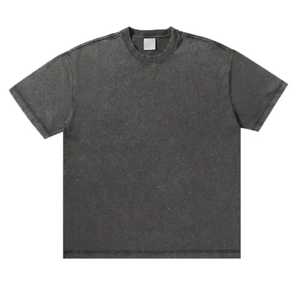 Venta al por mayor de los hombres de alta calidad Heavy Hip Hop Streetwear Camiseta 100% algodón de secado rápido transpirable 220g de lona - Product Image 5