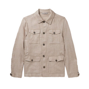 Veste de travail classique pour homme, en toile robuste, tissu résistant, poche fonctionnelle, veste confortable pour un usage quotidien - Product Image 1