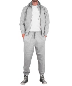 Nuevo cálido personalizado 300 GSM chándal con cremallera completa Sudadera con capucha y pantalones de chándal Jogging Bottoms Chándal de peso pesado para hombres - Product Image 1