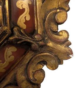 Floral Art Nouveau <b>Mirror</b>: <b>Vintage</b> Crystal Glass <b>Wall</b> Decor - Product Image 3