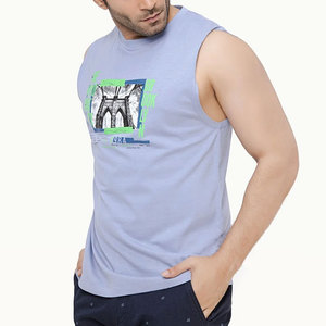 Coton Gym vêtements hommes entraînement sans manches chemise musculation débardeur Fitness vêtements de sport hommes gilets Muscle Singlets débardeur - Product Image 3