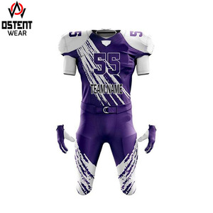 Conjuntos Deportivos de Fútbol Americano Unisex al por Mayor, Hechos a Medida, 100% Poliéster, Impresión por Sublimación de Alta Calidad, Transpirables, Tallas Grandes - Product Image 5