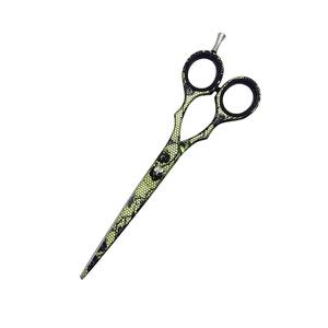 Tijera de peluquero de acero inoxidable alemán de primera calidad, tijera de corte de pelo de belleza con punta de hoja afilada y reposapiés - Product Image 3