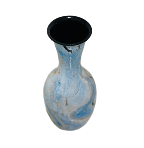 Màu Xanh Trắng Tráng Men Bằng Đá Cẩm Thạch-Look Trang Trí Bình Trừu Tượng Thiết Kế Sàn Bình Cho Phòng Khách Phòng Ngủ Nhà Hiện Đại Hoa Bình Trang Trí Nội Thất - Product Image 4