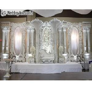 Décoration de scène de cérémonie Saree de l'Inde du Sud Décoration de scène de mariage Adorable traditionnelle Mariage à thème Natarajan de l'Inde du Sud - Product Image 1