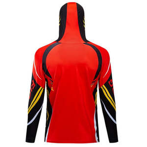 Traje de pesca de camuflaje con capucha 100% poliéster UPF 50 Plus transpirable entrenamiento al aire libre Plus - Product Image 3