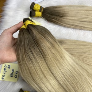 Venta al por mayor de extensiones de cabello humano vietnamita de doble estirado largo para Ombre recto a granel cabello virgen de alta calidad proveedor de suministro - Product Image 2