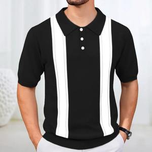 Polos de manga corta con logotipo personalizado al por mayor, camisetas polo de poliéster y algodón de alta calidad para hombre 2025 - Product Image 1