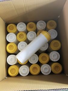 Boîtier vide rechargeable transparent GAC de 10 pouces pour média de filtration (capuchon jaune) - Product Image 5