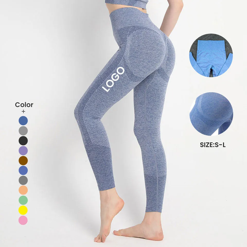 2024 OEM kustom Legging Kebugaran & pakaian Yoga Gym celana Yoga dalam harga murah pinggang tinggi Yoga celana legging wanita