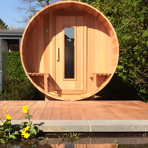 Sauna im Freien Gartens auna rote Zeder Massivholz trockener Sauna raum für 4-6 Personen - Product Image 3