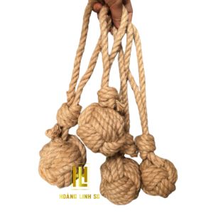 Jouet à mâcher pour chien en corde de chanvre écologique en gros avec poignée, interactif, fabriqué au Vietnam HOANG LINH SG Kimy - Product Image 4