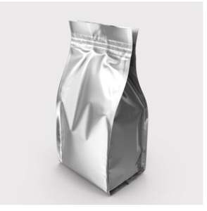 Bolsa de Papel Plateada con Fuelle para Alimentos, Bolsa con Cierre Hermético, Personalizable, Reutilizable, en Oferta, Precio de Exportación de la India - Product Image 1