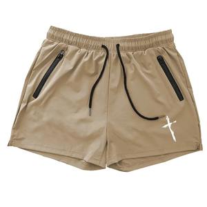 Short de plage à impression personnalisée pour hommes, short d'été à séchage rapide avec poches latérales à double fermeture éclair, short de course à pied pour entraînement de basket-ball et de gymnastique - Product Image 2