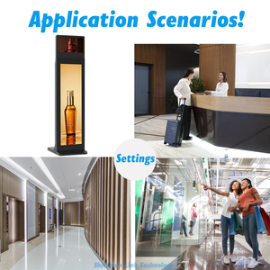 13.3 "+ 37" Totem Màn hình kép LCD kỹ thuật số biển cảm ứng kiosk dọc Video hiển thị Máy nghe nhạc quảng cáo Android tầng thường vụ - Product Image 3