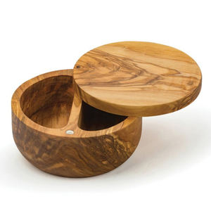 Boîte à épices en bois faite à la main boîte à sucre et sel boîte de cuisine en bois pour la maison Restaurant accessoires de cuisine avec couvercle taille personnalisée - Product Image 6