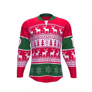 Cantidad a granel Uniformes de hockey sobre hielo Jersey en stock Jersey de hockey sobre hielo para hombres Personalizado su propio logotipo Nombre Jersey deportivo THT WEARS - Product Image 1