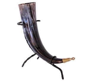Vente en gros de cornes de viking sculptées, support de chopes à bière, barres de jantes en laiton durables avec un design d'ange élégant pour les hôtels et les fêtes - Product Image 3