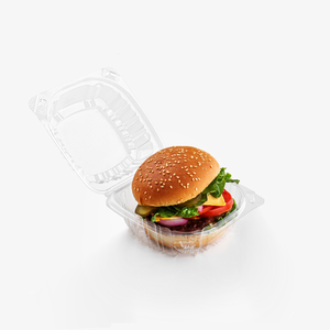 Hersteller liefern 6 "8" 9 "Kunststoff Clam shell Dessert boxen mit Deckel zum Mitnehmen Box für Hamburger Sandwiches <span class=keywords><strong>Container</strong></span> - Product Image 1