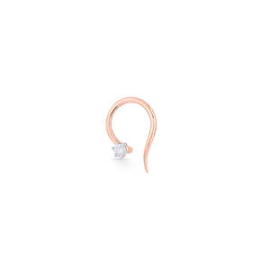 Vintage Zircon <b>Nose</b> <b>Ring</b> <b>Stainless</b> <b>Steel</b> Piercing Jewelry Glowing Stone - Product Image 3