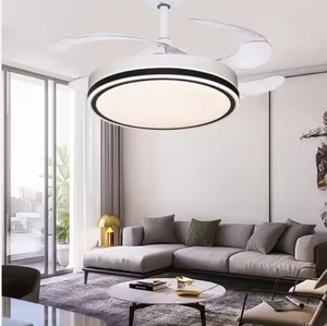 <span class=keywords><strong>Ventilador</strong></span> de Techo LED Moderno de 42 Pulgadas <span class=keywords><strong>con</strong></span> Luz Retráctil y Control Remoto, Motor DC Regulable, Cuerpo de Lámpara de ABS para Sala de Estar - Product Image 3
