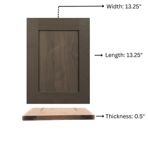 Portes d'armoires de cuisine en bois Options personnalisées Portes d'armoires de cuisine en bois massif pour projets intérieurs Portes d'armoires de cuisine - Product Image 2