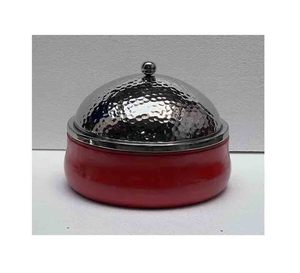 Cazuela para servir comida hecha en la india, calentador de alimentos de madera y acero inoxidable, artesanía, juegos de utensilios de cocina - Product Image 6