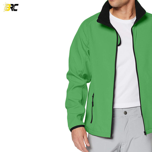 Vestes coupe-vent extérieur noir Softshell hommes Sport veste polaire intérieure chaude bon marché - Product Image 2