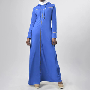 Abaya ouverte en mousseline de soie imprimée de marbre pour femmes musulmanes Taille unique Modeste et simple à motifs de papillons pour toutes les saisons Teint uni - Product Image 3