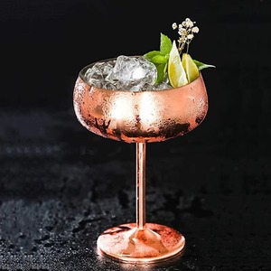 แก้วไวน์แดงสำหรับงานแต่งงานแก้วแชมเปญแก้วค็อกเทลสีโรสโกลด์ทันสมัยมาใหม่ - Product Image 3