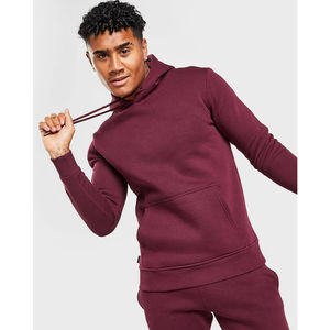 Sweat-shirts à capuche personnalisés avec logo, taille américaine, 320g, 85% coton, 15% polyester, taille plus, sweat-shirts oversize pour hommes, sweat-shirts unis sans motif - Product Image 1