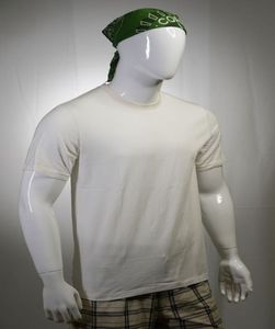 T-shirt col rond personnalisable pour hommes 100% coton biologique coupe régulière lavé couleur personnalisée haute qualité 230g tricoté lourd - Product Image 4