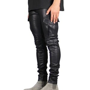 กางเกงหนังสำหรับผู้ชายกางเกงหนังใส่สบายดีไซน์ใหม่2025 - Product Image 2