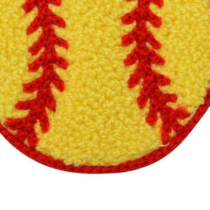 Patch brodé de qualité supérieure, tissu sergé, produit très demandé, design jaune et rouge, unisexe. - Product Image 4