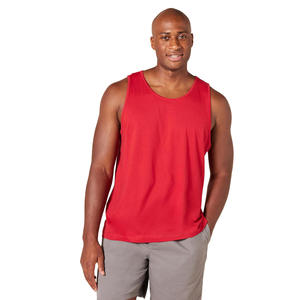 <b>Mens</b> Casual Sleeveless Tank Top Classic Round Neck Cotton <b>Vest</b> Comfortable Everyday Summer Wear - Product Image 1
