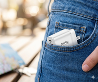 Chargeur rapide universel 20W à double port, logo OEM personnalisé, adaptateur de charge rapide portable Type C 20W, PD QC 3.0, chargeur de téléphone