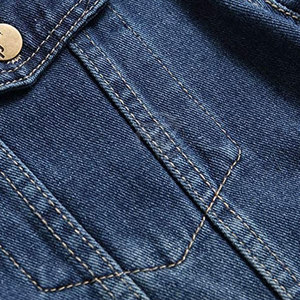 Vêtement décontracté, veste en jean en toile 100% coton, écologique, légère, look décontracté, confortable pour l'hiver, forme durable, finition résistante - Product Image 4