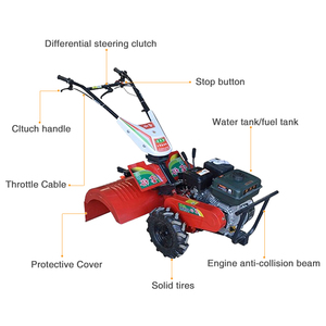 Cultivador de desbrozadora de potencia para maquinaria agrícola alimentado por motor de <span class=keywords><strong>gasolina</strong></span> 170F/177F - Product Image 2