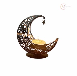 Lanterne en métal traditionnelle Porte-bougie pour la décoration de la maison |   Éclairage culturel festif du Ramadan, décoration, couleur personnalisable - Product Image 3