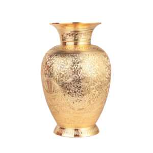 Florero y maceta de suelo de Metal de latón moderno altamente popular galvanizados en oro para decoración interior y exterior - Product Image 2