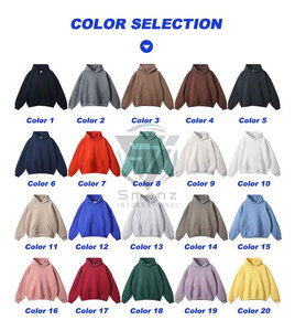 Sweat à capuche personnalisé en coton épais de haute qualité, imprimé numérique, effet délavé soleil, style streetwear vintage, avec poche, épaules tombantes et strass pour homme - Product Image 4
