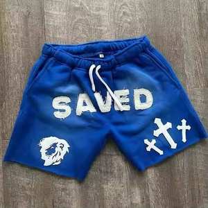 Short brodé tendance pour hommes OEM 3D Design Casual Fit Idéal pour les marques ou promotions urbaines - Product Image 3