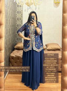 ชุดเดรสเจ้าสาวแบบดั้งเดิมทำจากกระจกสำหรับผู้หญิงชุดเดรสแต่งงานลาย pooja lehenga choli ชาติพันธุ์อินเดีย - Product Image 2