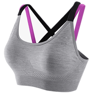Sujetador de Yoga Reversible de alta calidad con espalda cruzada para mujer, Sujetador deportivo talla grande de realce de XL, sujetador de Fitness transpirable para correr para verano - Product Image 5