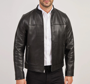 Chaqueta de Cuero Vacuno para Hombre al por Mayor, Chaqueta de Cuero Genuino Hecha a Medida, Estilo Urbano, Impermeable, de Alta Gama - Product Image 4