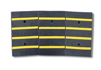 Rampe de seuil en caoutchouc flexible pour allée, 3 sections, robuste, antidérapante, pour voiture à profil bas, garage, fauteuil roulant